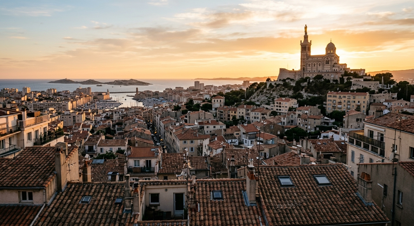 Chantier de rénovation dans les quartiers de Marseille