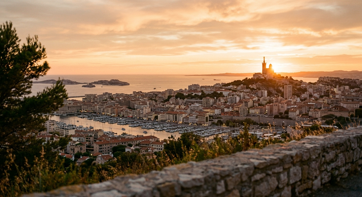 Vue sur la ville de Marseille pour vos travaux de rénovation électrique