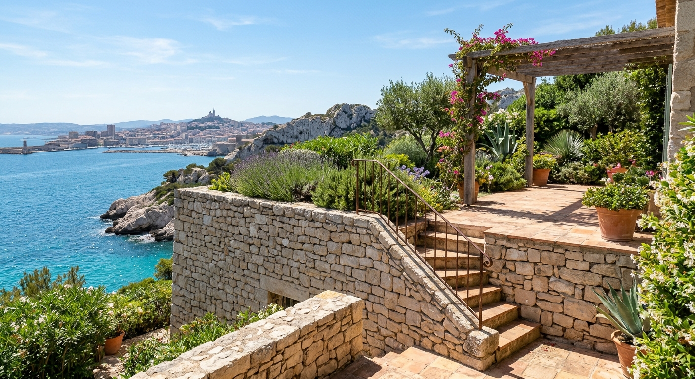 Travaux de maçonnerie extérieure et terrasse à Marseille
